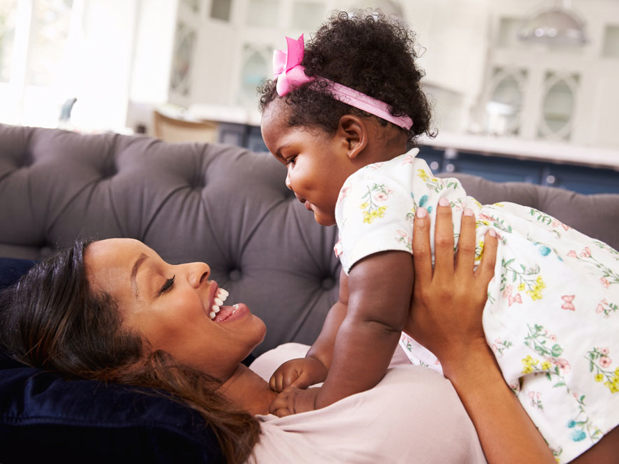 Mãe e filha vacinadas
