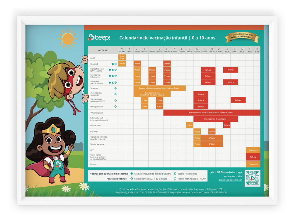 Calendário de vacinação infantil