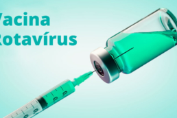 ilustração de uma seringa de vacina rotavírus