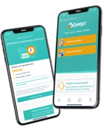 App Beep Saúde no Celular